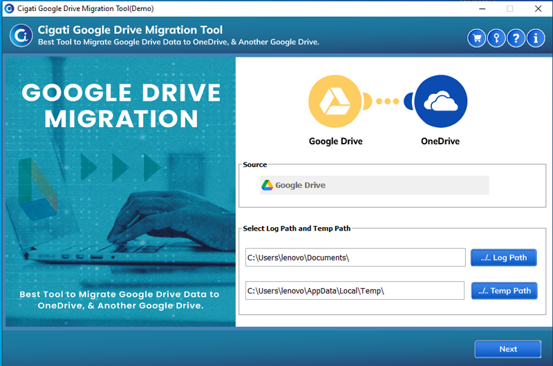 Cigati Google Drive Migration Tool software