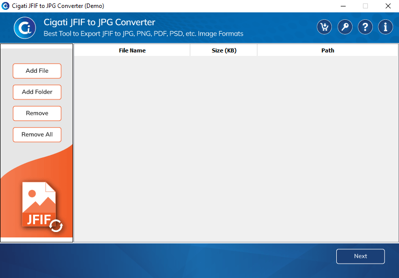 Cigati JFIF to JPG Converter software