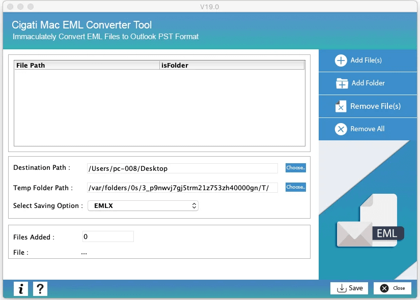 Cigati MAC EML Converter