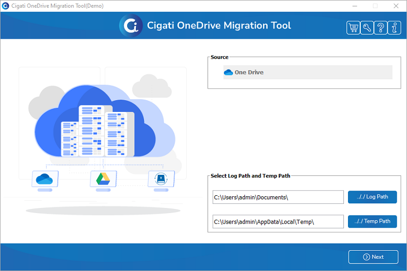 Cigati OneDrive Migration Tool