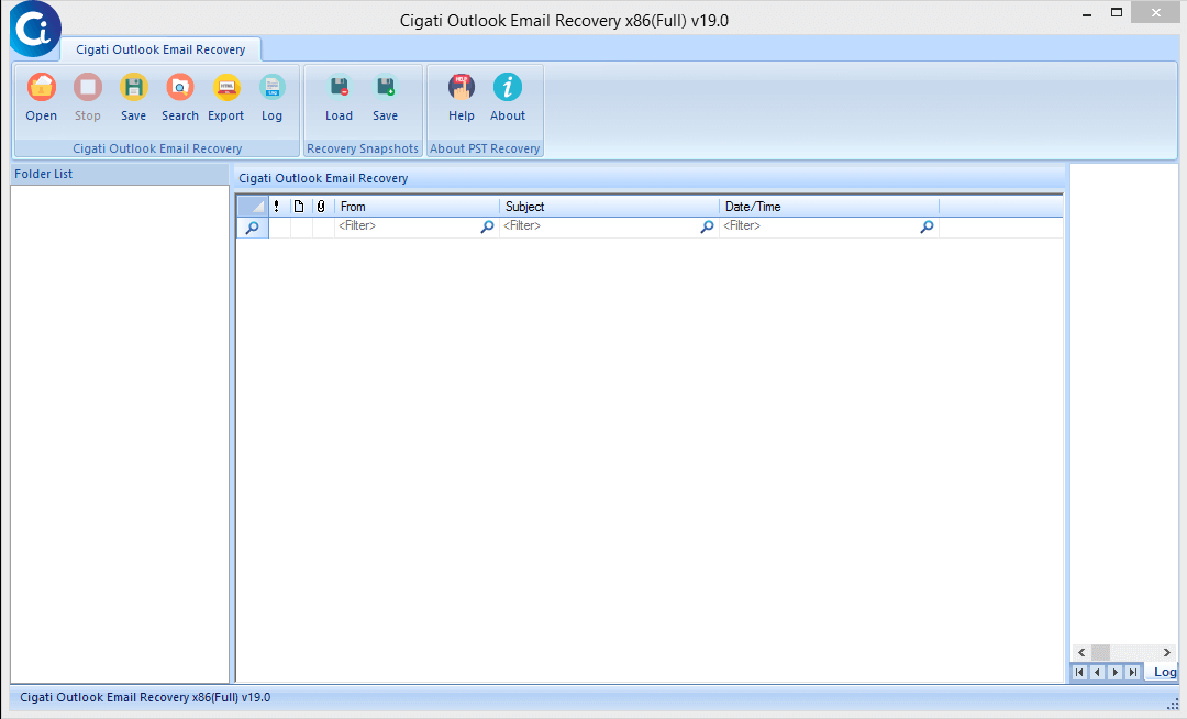 Cigati Solutions Outlook Email Recovery Screenshot