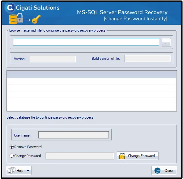 SQL Password Recovery Tool software