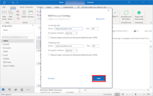 Configure Yahoo Mail in Outlook 2016/2019 - A Step by Step Guide