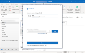 Configure Yahoo Mail in Outlook 2016/2019 - A Step by Step Guide