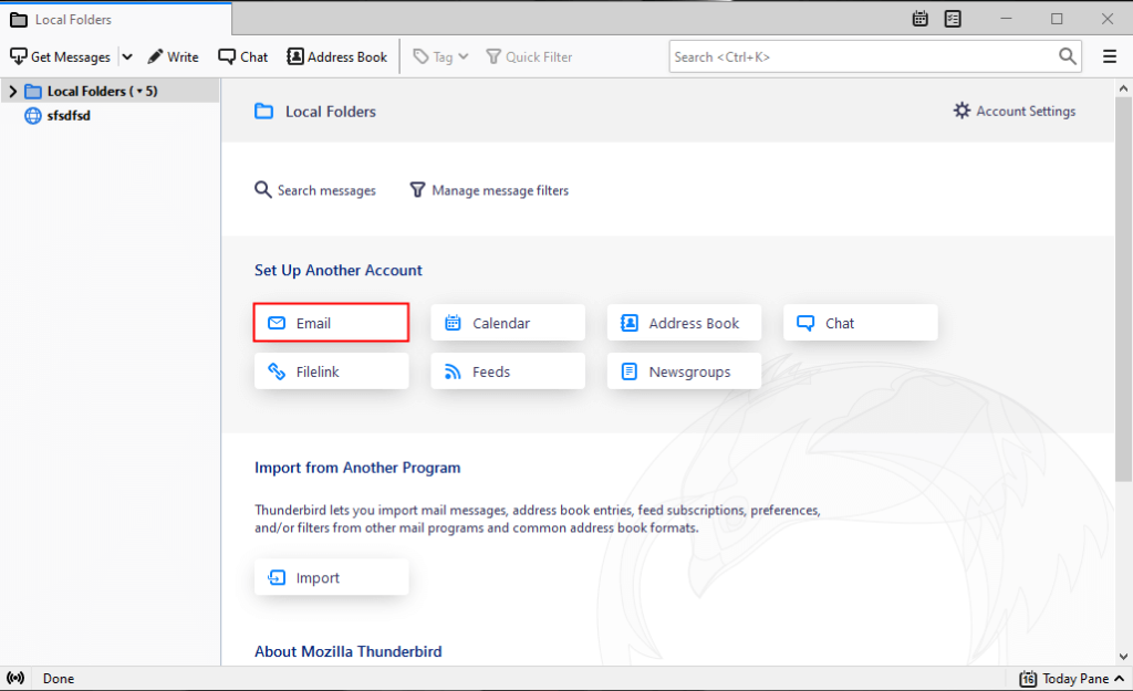 Setup Yahoo account to Thunderbird