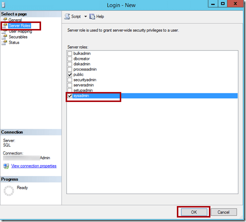 SQL Server Error 18456