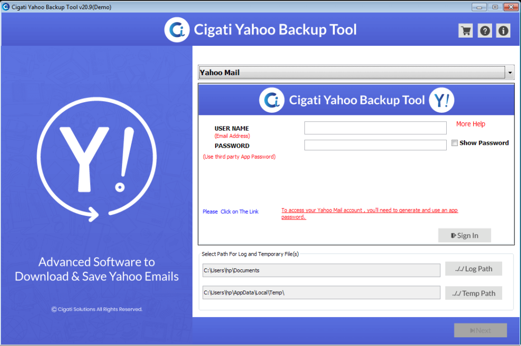 setup yahoo email on mailbird