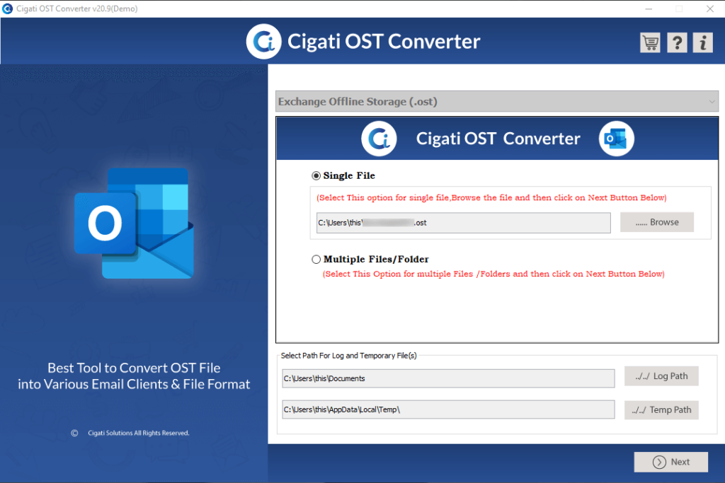 Cigati OST Converter