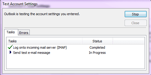 Outlook Sending Error 0x800ccc1a