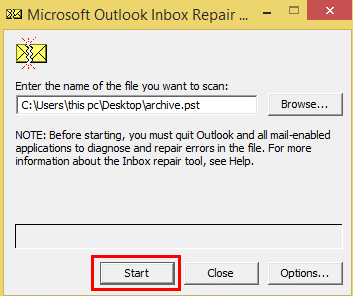 Outlook 0x80040115