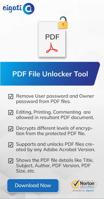 PDF File Unlocker Tool