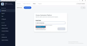 Authenticate the destination Microsoft 365 tenant.