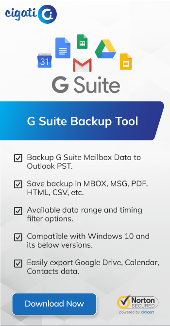 Cigati G Suite Backup Tool