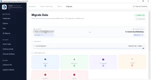 monitor the migration process.