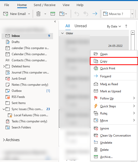 Export Outlook Emails to Excel