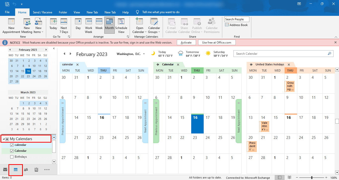 Import PST Calendar to Office 365