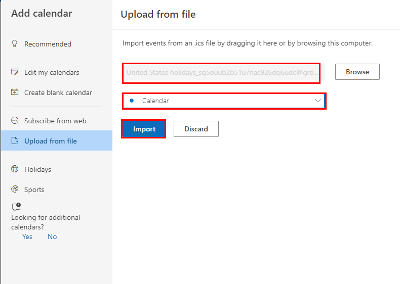 Import PST Calendar to Office 365