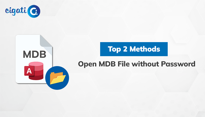 Open MDB File without Password