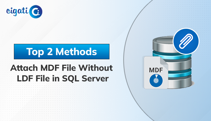 how to attach mdf file in sql server without ldf