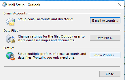 Outlook Not Implemented