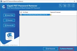 Click Remove Password.