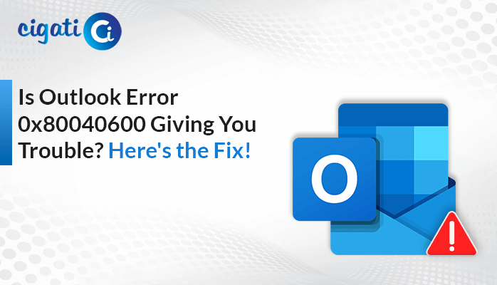 Outlook Error 0x80040600