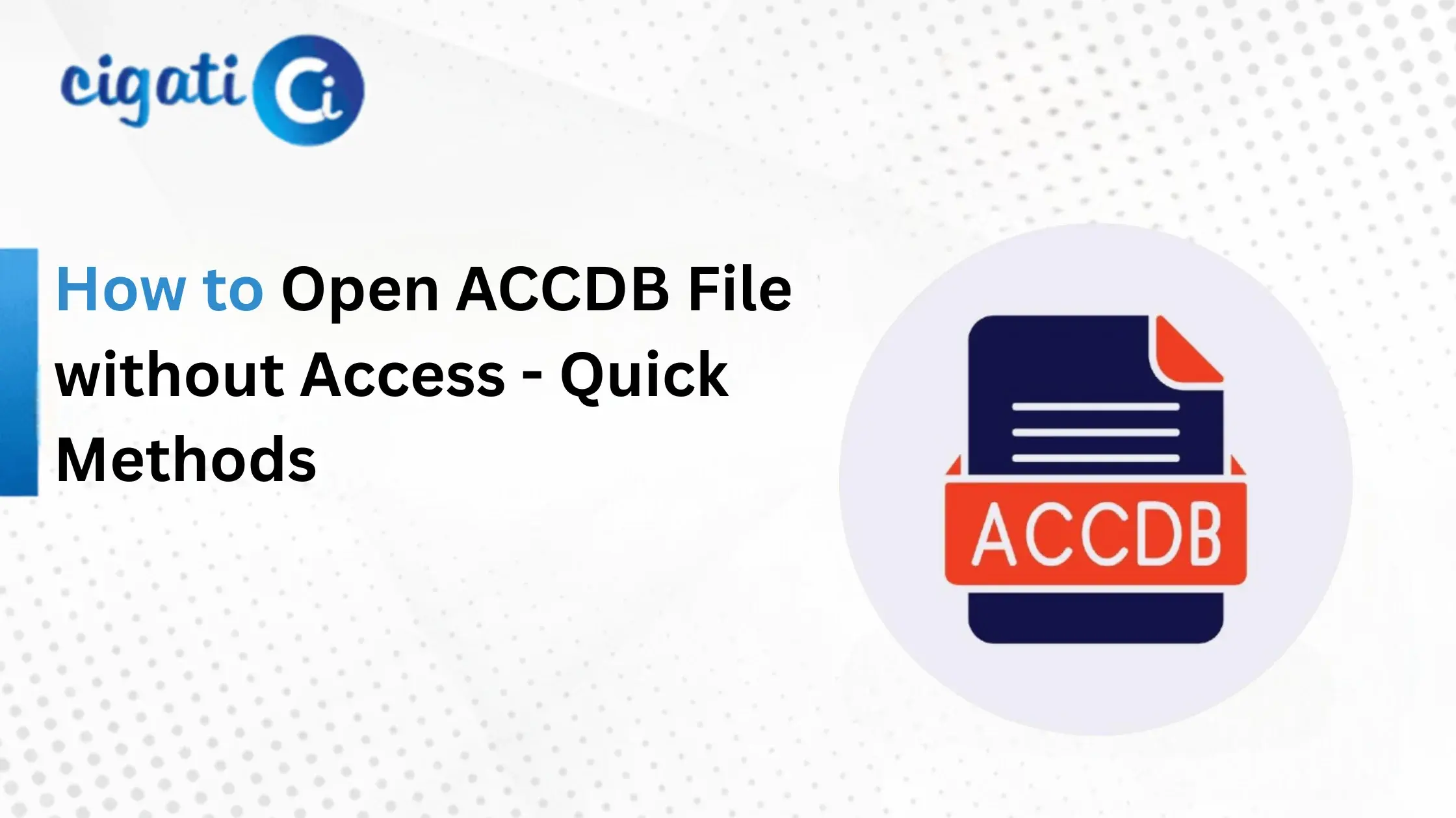 How to Open ACCDB File