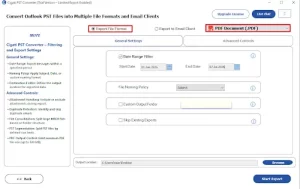 Select PDF.