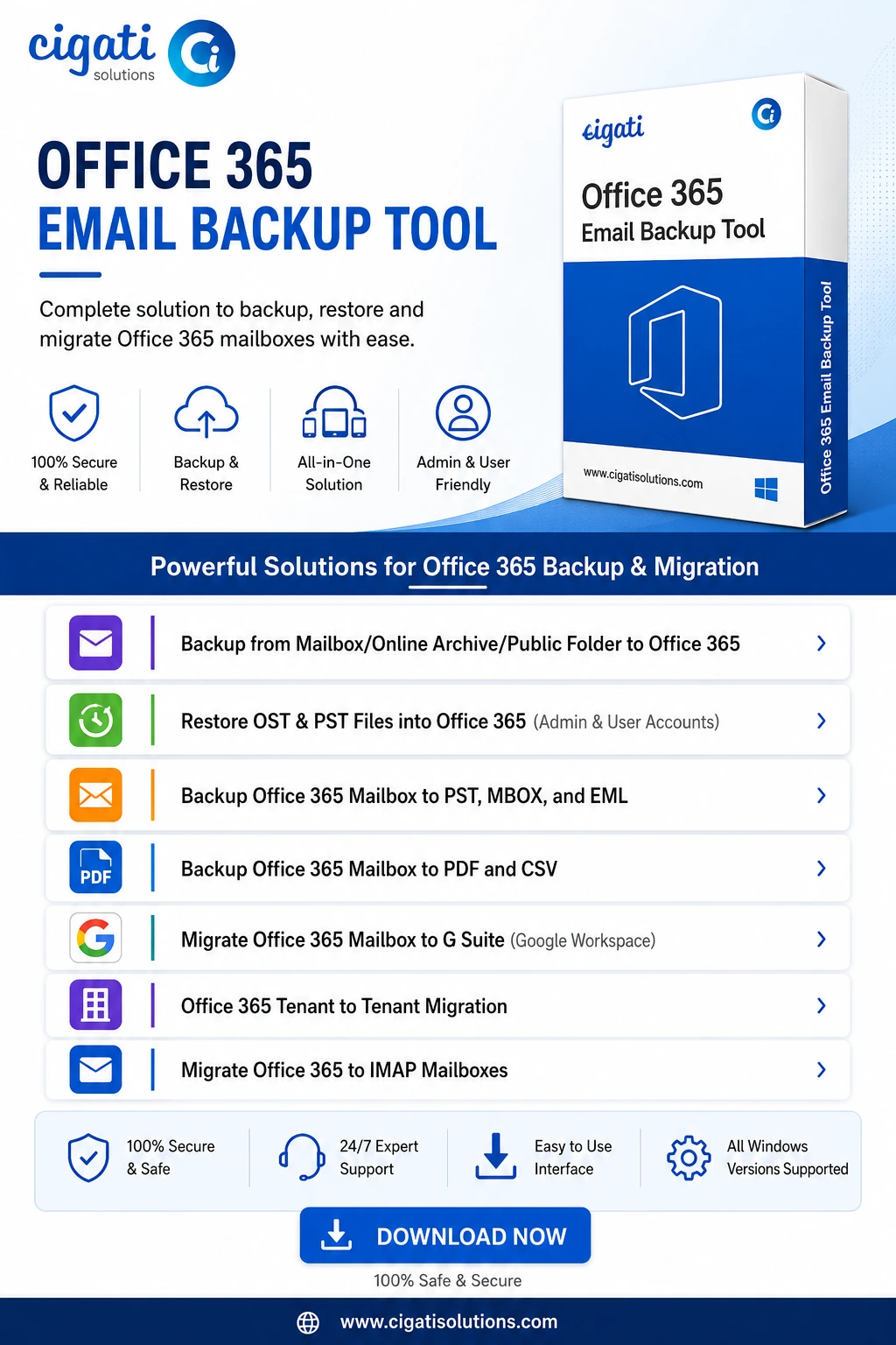 Cigati Office 365 Backup Tool