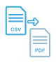 Export CSV File Data into PDF Format