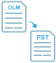 Perform OLM to PST Conversion