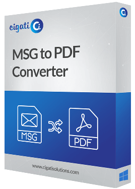MSG to PDF Converter Software Box