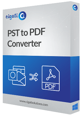 PST to PDF Converter Software Box