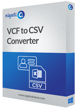 VCF to CSV Converter Software Box