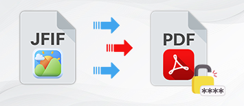 To Convert JFIF to PDF by Apply Password