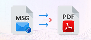 To convert MSG to PDF with attachments