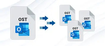 To Split the Large Size OST File into Smaller Parts