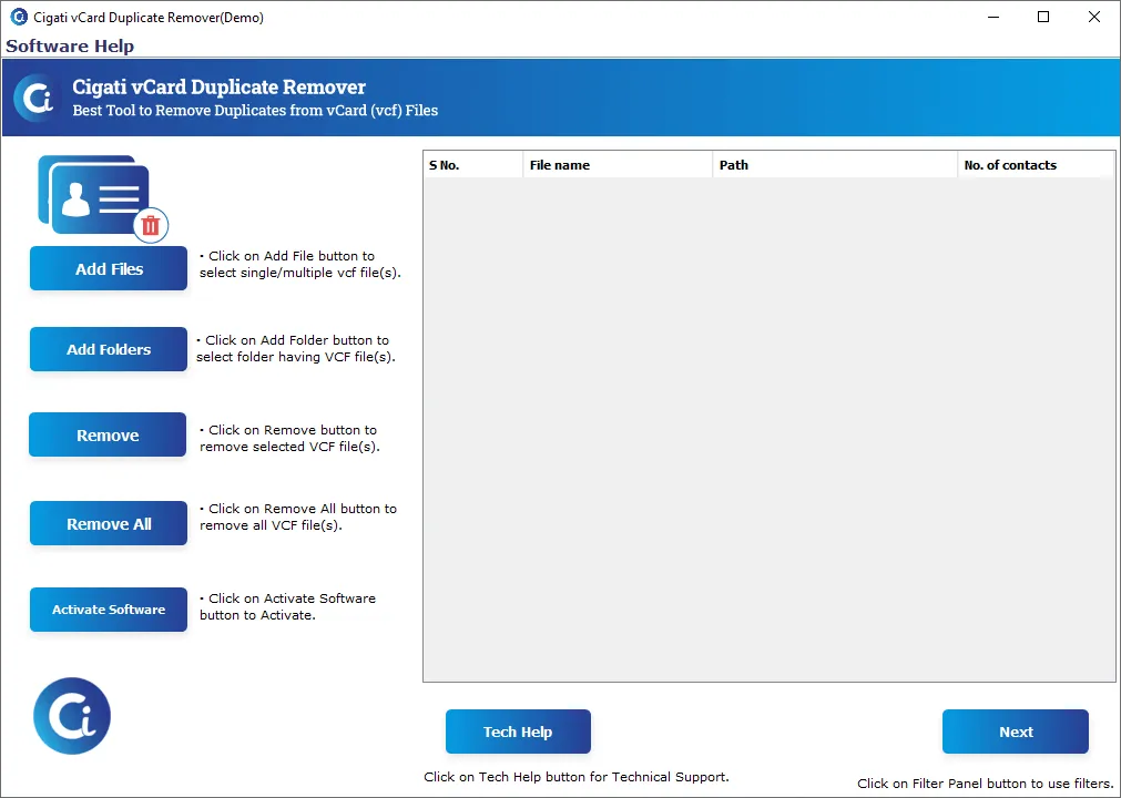 vCard Duplicate Remover, VCF Duplicate Remover, vCard Duplicate Contacts Remover, Best vCard Duplicate Remover