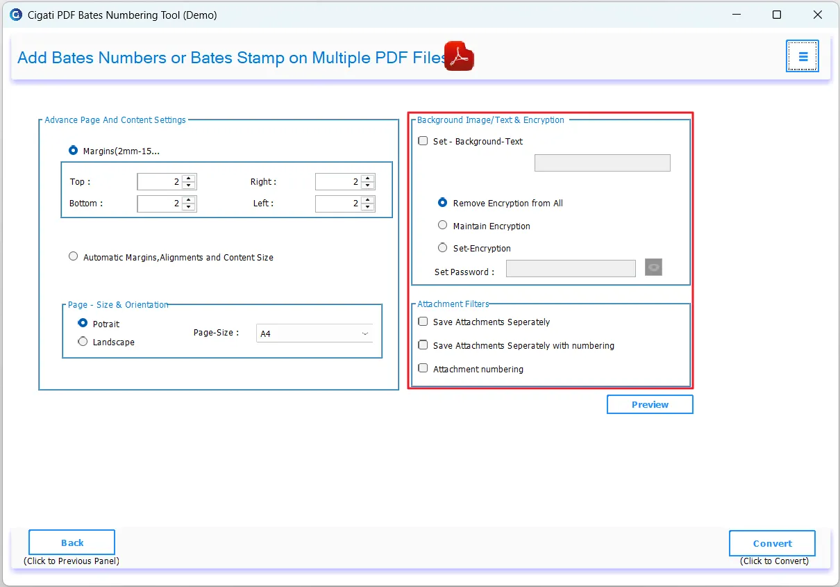 Apply additional built-in options